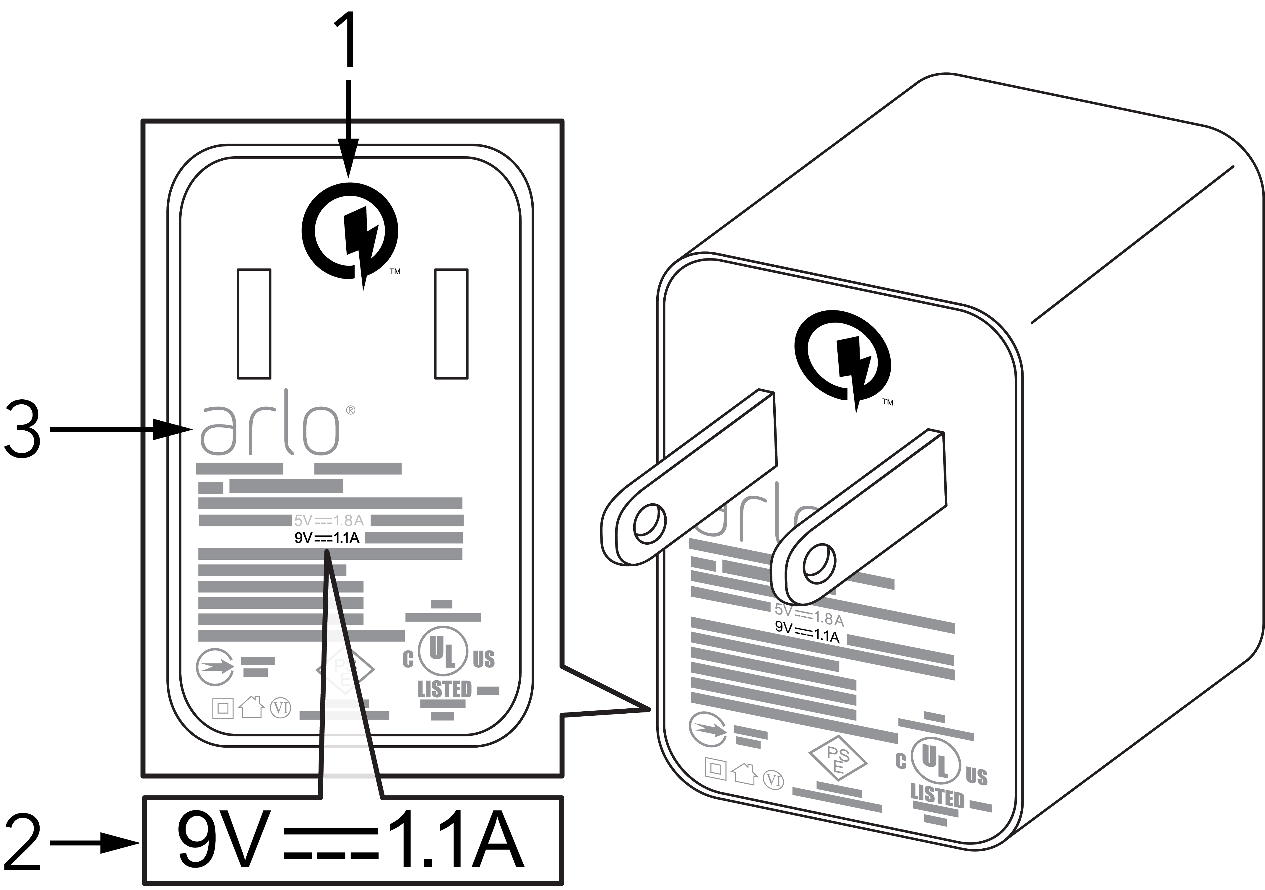 arlo pro 3 camera not charging