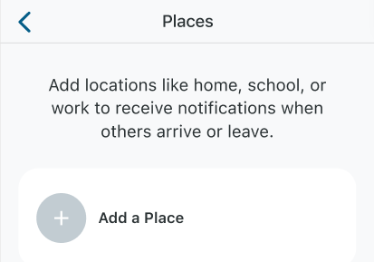 How do I add Places for location notifications in Arlo Safe?