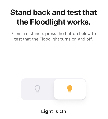 Test the lights