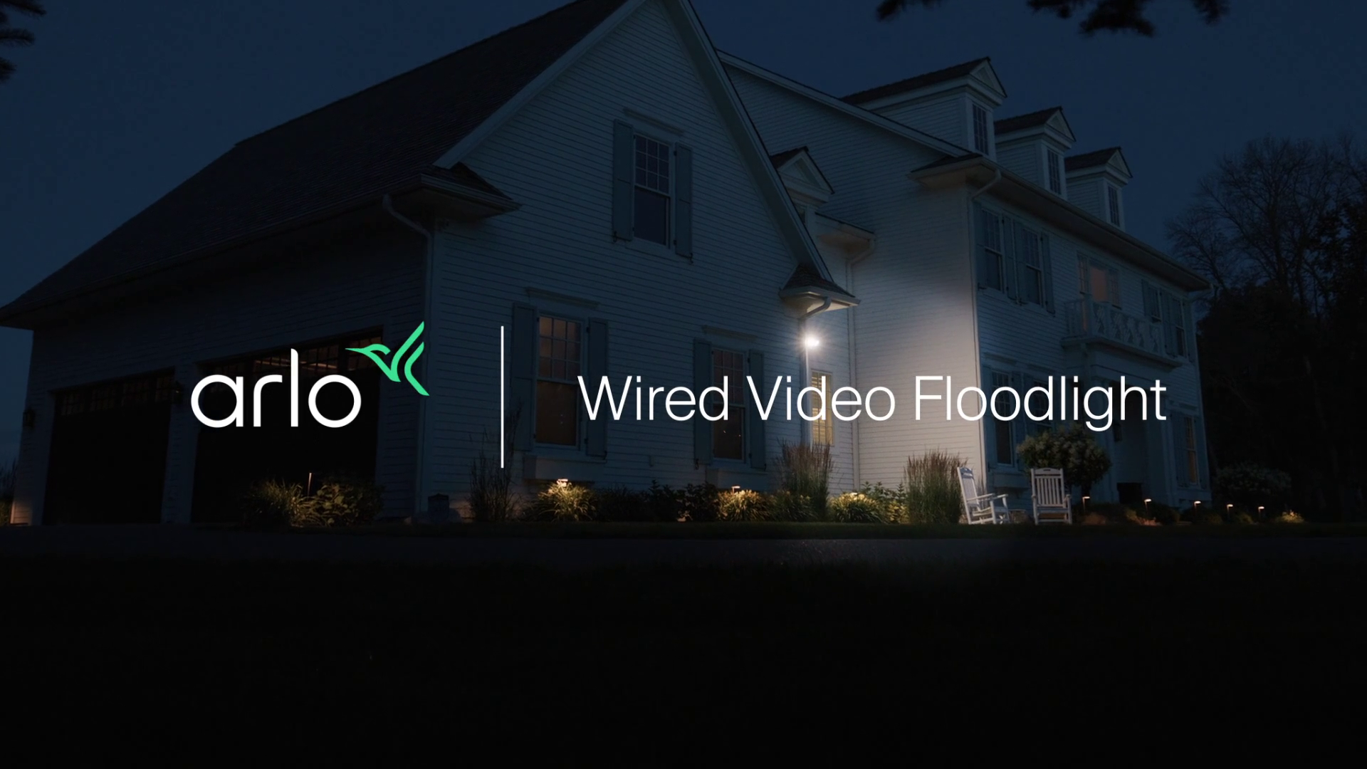 Arlo Wired Floodlight Product Video Outdoor Home Security Camera