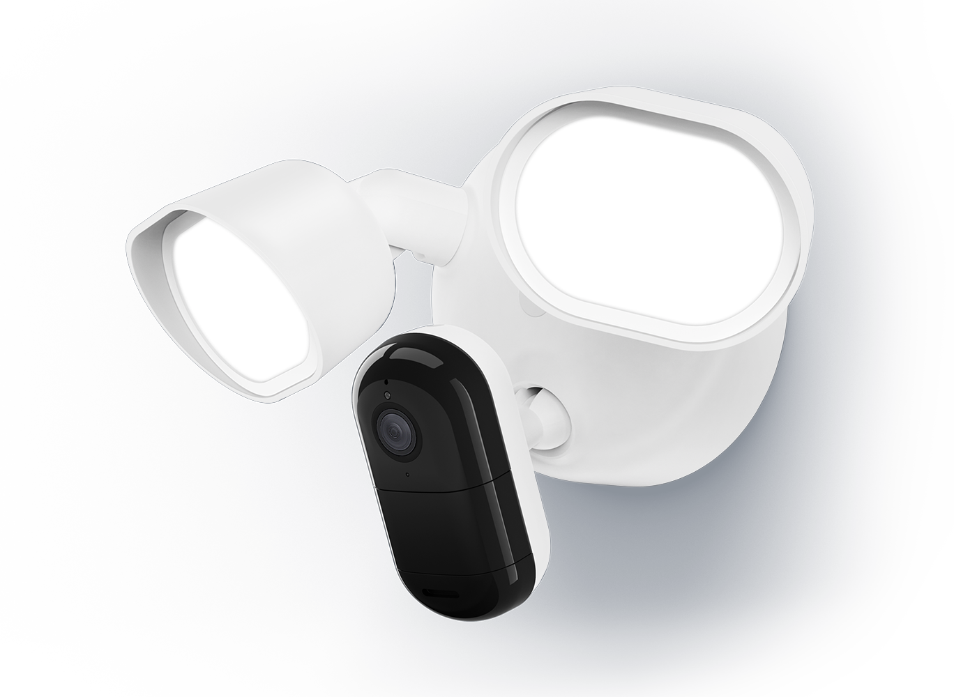 Arlo Wired Floodlight camera facing left